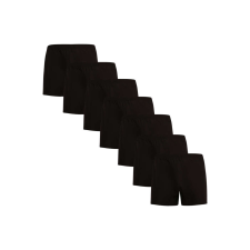 Nedeto 7PACK fekete Nedeto férfi klasszikus boxeralsó (7NDTT001) XL férfi alsó