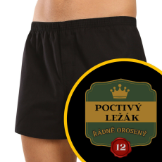 Nedeto Férfi bő szárú boxeralsók Nedeto Honest lager (1NTF1) 3XL
