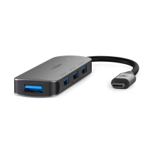 Nedis 4 portos USB HUB 3.2 (CCGB64220GY01) (CCGB64220GY01) hub és switch