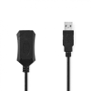 Nedis Aktív USB-kábel | USB 2.0 | USB-A Dugasz | USB-A Aljzat | 480 Mbps | 10.0 m | Kerek | Nikkelezett | PVC | Réz | Label