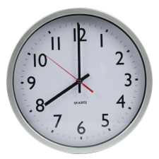 Nedis BASIC XL Falióra 30 cm Analóg Fehér/Ezüst - BXL-WC10 falióra