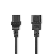 Nedis C13 - C14 hosszabbító tápkábel 2m (CEGL10500BK20) kábel és adapter