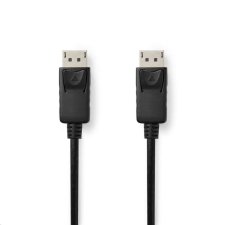 Nedis CCGB37014BK20 DisplayPort 1.4 összekötő kábel 2 m fekete kábel és adapter