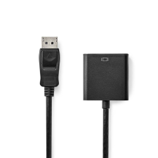 Nedis CCGB37351BK02 DisplayPort - VGA kábel 0.2m fekete (CCGB37351BK02) kábel és adapter