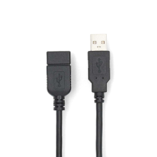 Nedis CCGB60010BK30 USB-A anya - USB-A apa 2.0 Hosszabító kábel - Fekete (3m) kábel és adapter