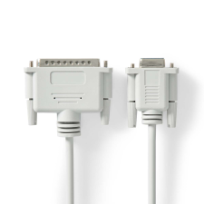 Nedis CCGL52135IV20 DIN-9 anya - DIN-25 apa Nyomtató kábel 2m - Fehér (CCGL52135IV20) kábel és adapter