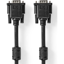 Nedis CCGL59000BK20, VGA kábel, VGA dugó Nikkelezett Maximális felbontás: 1280x768, hossz: 2m (CCGL59000BK20) kábel és adapter