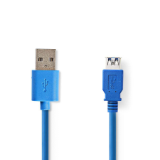 Nedis CCGP61010BU20 USB-A (apa - anya) kábel 2m - Kék kábel és adapter