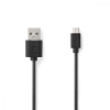 Nedis CCGT60500BK05 USB-A - Micro USB kábel 0,5m - fekete
