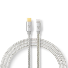 Nedis CCTB39650AL10 Lightning - USB-C kábel 1m ezüst (CCTB39650AL10) kábel és adapter