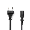 Nedis CEGL11040BK30 220V Hálózati tápkábel 3m - Fekete (CEGL11040BK30)