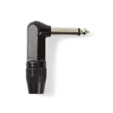 Nedis COTP23902BK Monó audiocsatlakozó: Hajlított 6.35 mm jack apa kábel és adapter