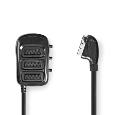 Nedis CVGB31835BK05 Scart kapcsoló, 3x eloszó, 0,50m (CVGB31835BK05) kábel és adapter