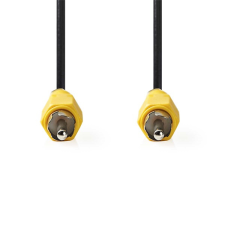 Nedis CVGL24100BK50 kompozit videó kábel 5 M RCA Fekete kábel és adapter