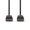Nedis DisplayPort 2.1 Összekötő Fekete 2m CCGL38010BK20