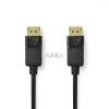 Nedis DisplayPort kábel | DisplayPort Dugasz | DisplayPort Dugasz | 8K@60Hz | Nikkelezett | 1.00 m | Kerek | PVC | Fekete | Doboz