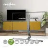  Nedis LED tv tartó állvány, 3d Teljesen mozgó TV-állvány 37 - 75" | Maximális támogatott képernyősúly: 40 kg | Dönthető | Forgatható | Állítható előre rögzített magasságok | Alumínium / Acél | Szürke
