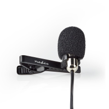 Nedis MICCJ105BK vezetékes csiptethető mikrofon fekete (MICCJ105BK) mikrofon