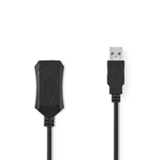 Nedis Nedis Aktív USB 2.0 Hosszabbítókábel | A Dugasz - A Aljzat | 10 m | Fekete kábel és adapter