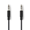 Nedis Nedis Sztereó Audio-spirálkábel | 3,5 mm-es Dugasz - 3,5 mm-es Dugasz | 1,0 m | Fekete