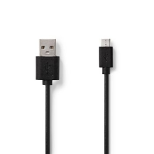 Nedis Nedis USB 2.0 kábel | A Dugasz - Mikro B Dugasz | 1,0 m | Fekete kábel és adapter