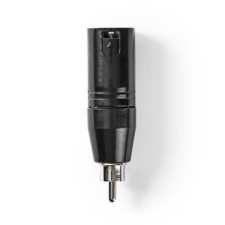 Nedis Nedis XLR-adapter | 3 Pólusú XLR-dugasz – RCA-dugasz | 1 Darab | Fém kábel és adapter