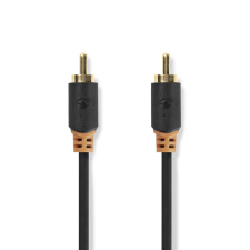 Nedis RCA Dugasz x2, aranyozott, PVC, antracit, digitális audio kábel, 2m (CABW24170AT20) (CABW24170AT20) kábel és adapter