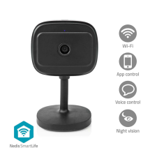 Nedis SmartLife beltéri kamera | Wi-Fi | Full HD 1080p | Felhőalapú Tárolás (opcionális) / microSD (nem tartozék) / Onvif | Mozgásérzékelővel | Éjjellátó megfigyelő kamera