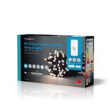 Nedis SmartLife WiFi LED fényfüzér meleg és hideg fehér 5m (WIFILX02W50) karácsonyfa izzósor