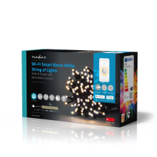 Nedis SmartLife WiFi LED fényfüzér meleg fehér 20m (WIFILX01W200) (WIFILX01W200) karácsonyfa izzósor