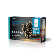 Nedis SmartLife WiFi LED fényfüzér meleg fehér 5m (WIFILX01W50) (WIFILX01W50) karácsonyfa izzósor