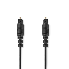 Nedis TosLink Dugasz x2, PVC, optikai audió kábel, 2m, fekete (CAGB25000BK20) (CAGB25000BK20) - Audió kábel kábel és adapter
