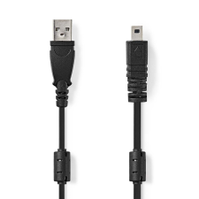 Nedis USB-A apa - UC-E6 apa Adat kábel - Fekete (2m) (CCGL60810BK20) kábel és adapter