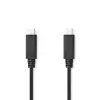 Nedis USB-C Male to USB-C Male USB 3.2 Gen 2 cable 1m Black CCGL64750BK10