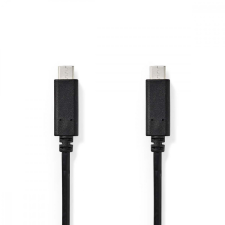 Nedis USB kábel | USB 3.2 Gen 1 | USB-C™ Dugasz | USB-C™ Dugasz | 4K@60Hz | 5 Gbps | Nikkelezett | 2.00 m | Kerek | PVC | Fekete | Doboz kábel és adapter