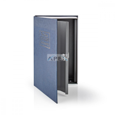 Nedis Zár | Könyvszéf | Billentyűzár | Benti | Közepes | A belső térfogat: 1.6 l | 2 Kulccsal | Ezüst / Kék széf