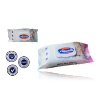  Nedves Törlőkendő Aquella 72 Db P.H. 5.5 Fliptop Zárókupakos tisztító- és takarítószer, higiénia