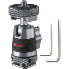 Neewer 2x Mini Gömbfej Cold Shoe csatlakozóval- 1/4 (ST44) -2db állványfej