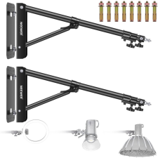 Neewer Falra-Szerelhető Stúdió tartó (130cm) -Softbox, LED Lámpa-tartó Boom-kar (2db) fotó állvány
