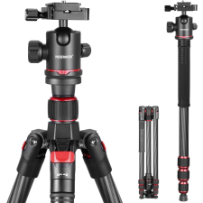 Neewer N55C Carbon Fiber Kamera Utazó-állvány / Szénszálas Tripod (195cm) fotó állvány