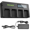 Neewer Sony NP-F Akkumulátortöltő -4-Csatornás LCD NP-F550 F570 F750 F950 F960 F980 Charger