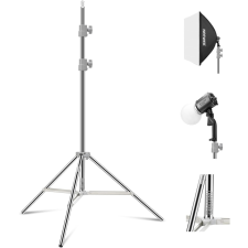 Neewer Stúdiófényállvány -Rozsdamentes Acél (86-190cm) fotó állvány