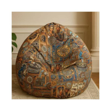  Nefertiti Egyiptom mintás XL babzsákfotel bútor