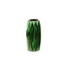  Negro üveg váza zöld 10x10x20 cm dekoráció
