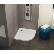  Negyedköríves akril zuhanytálca, alacsony 80x80x5 cm kád, zuhanykabin