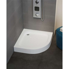  Negyedköríves akril zuhanytálca, fém lábbal 80x80x15 cm kád, zuhanykabin