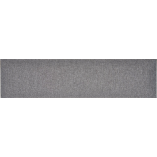 Négyszög alakú fali párna 15 cm x 60 cm sötétszürke szövet lakástextília