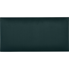 Négyszög alakú fali párna 60 cm x 30 cm sötétzöld bársony lakástextília