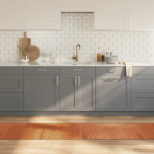  négyszögletű barna bambusz szőnyeg 60 x 1000 cm lakástextília