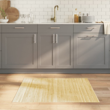  négyszögletű világos természetes bambusz szőnyeg 80 x 100 cm lakástextília